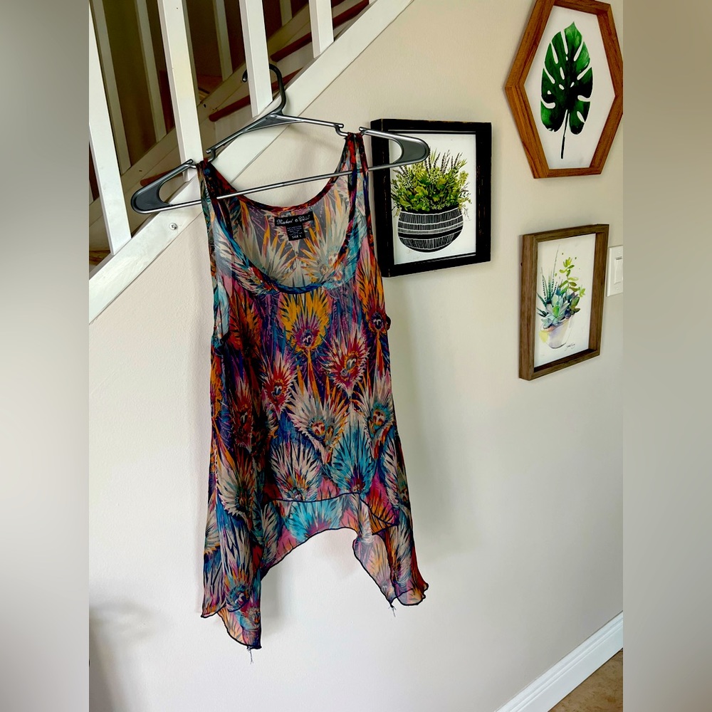 ⭐️4/$20 BUNDLE ITEM⭐️ Colorful sheer/see-through top